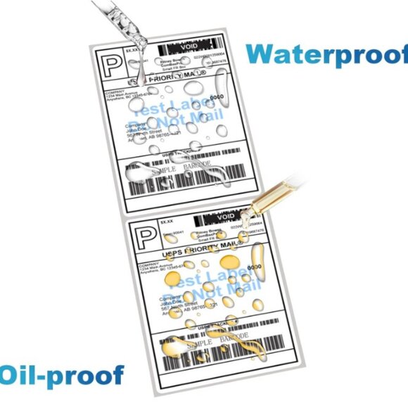 500 Direct Thermal Fanfold 4 x 6 White Perforated Shipping Labels - Picture 2 of 4